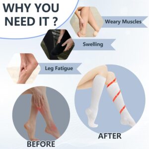 +MD knee high compression socks