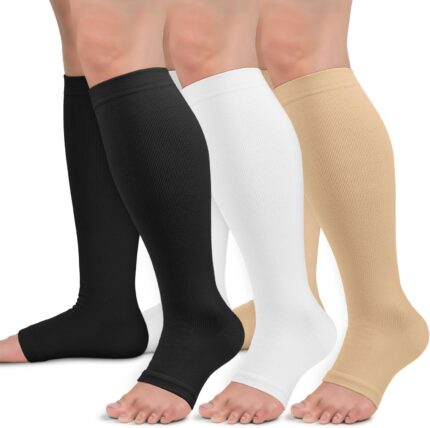 Sooverki open toe compression socks
