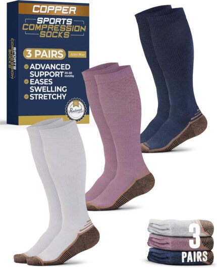 Pembrook copper compression socks