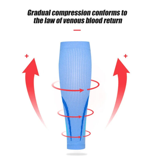 Footless compression calf sleeves