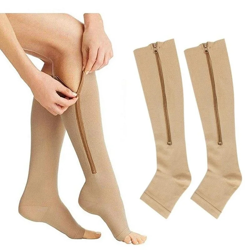 Unisex Compression Socks with Zipper