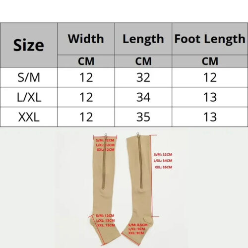 Zipper Compression Socks