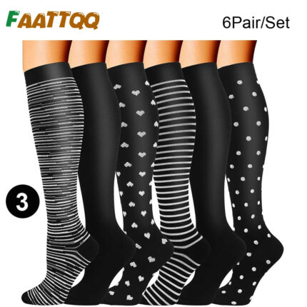 FAATTQQ Compression Socks 6 Pairs