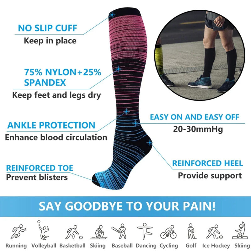 Flight compression socks