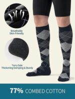 BBFREY men's knee high compression socks