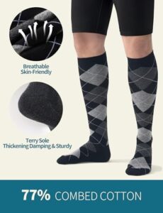 BBFREY men's knee high compression socks
