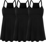 All-black cotton nursing tank top set