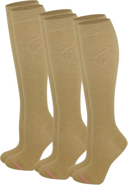 Moderate compression socks for women