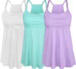 White, mint and lavender nursing camisole set