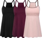 Black, burgundy and blush pink nursing tank tops
