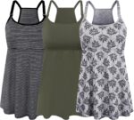 Grey stripe, army green and grey print nursing camis