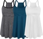 Grey stripe, teal and white nursing cami set