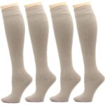 Dr. Motion 4 Pairs Women's Graduated Compression Socks