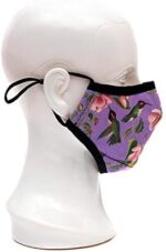 Side view of the hummingbird mask with adjustable ear loop
