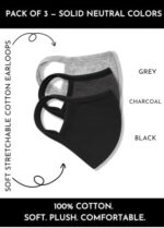 Color guide for the grey, charcoal and black solid neutral masks