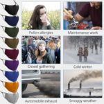 Color swatches beside everyday outdoor and commuting scenes