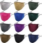 Mixed-color set with tan, pink, blue and green cloth masks