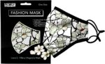 Louis C. Tiffany Magnolia print cloth mask with package