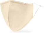 Ivory solid color cloth mask for adults