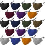 ATZNZIK reusable face masks 18 pack in nine colors